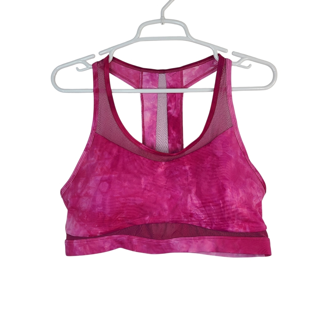 ZYIA Active Hendrix Mesh High N Tight Fuschia Sports Bra Sz XXXL